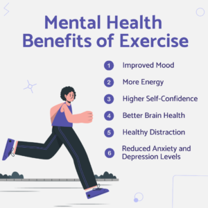 Mental health benefits of exercise